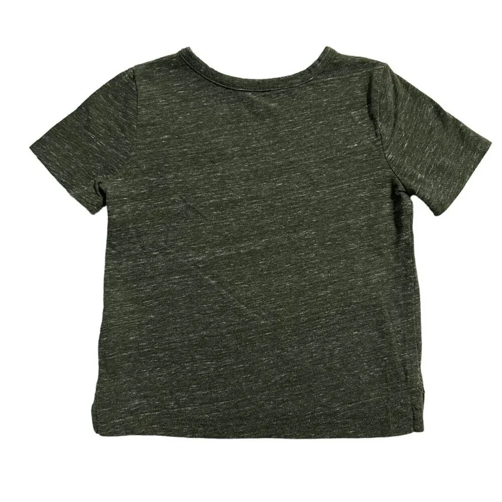 Old Navy 18-24m Olive Green Pocket Tee Shirt